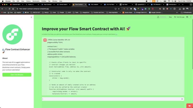 Flow Contract Enhancer AI – screenshot 1