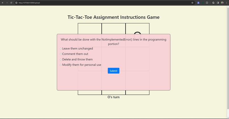 Adaptive Tic-Tac-Toe – screenshot 3
