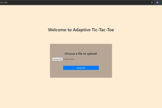 Adaptive Tic-Tac-Toe
