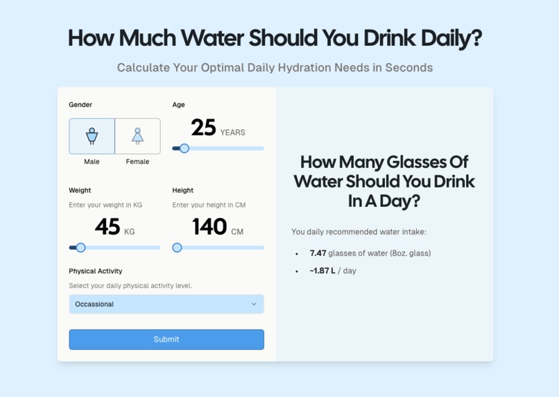 Water a day – screenshot 1