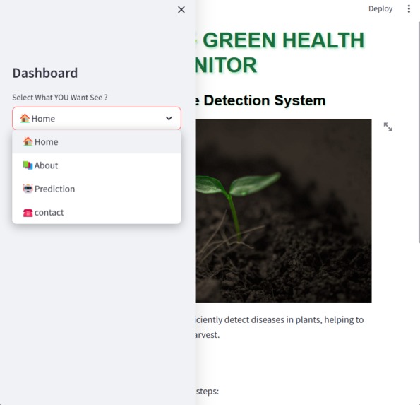 "Green Health Monitor ☘️- A Plant Disease Detection System " – screenshot 1