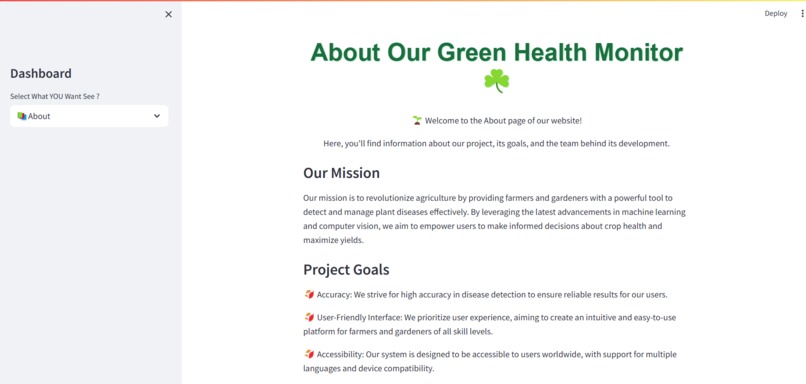 "Green Health Monitor ☘️- A Plant Disease Detection System " – screenshot 3