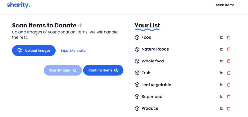 sharity. – screenshot 2
