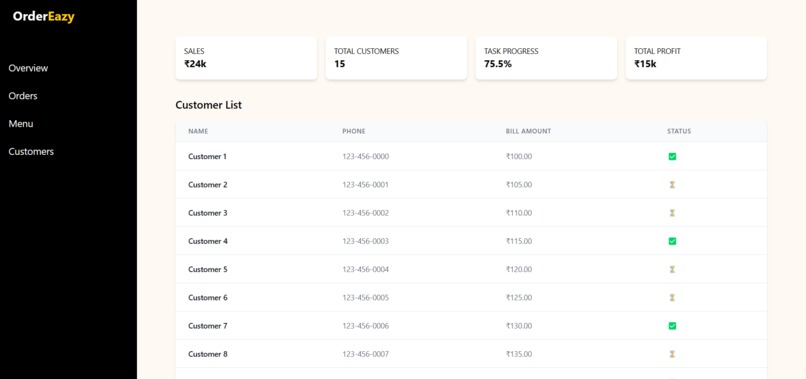 OrderEazy – screenshot 1