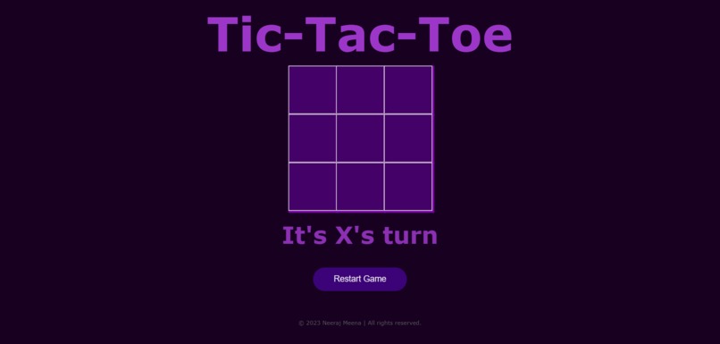 Tic-Tac-Toe-A-Game-Project – screenshot 1