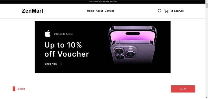 Zenmart - An Ecommerce Site – screenshot 1