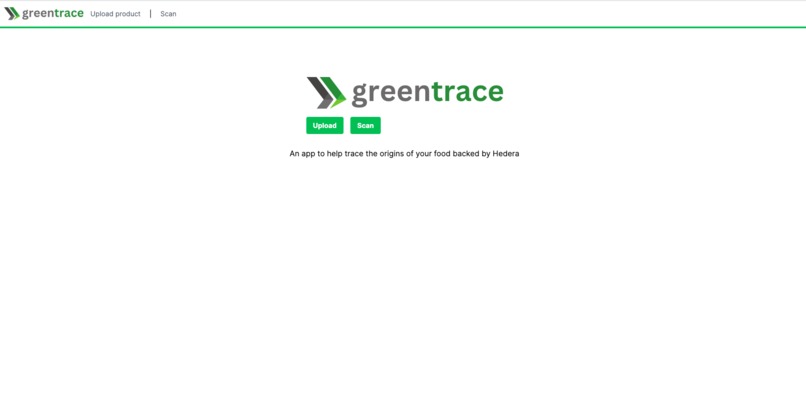 Greentrace | Sustainable product tracing with Hedera – screenshot 1
