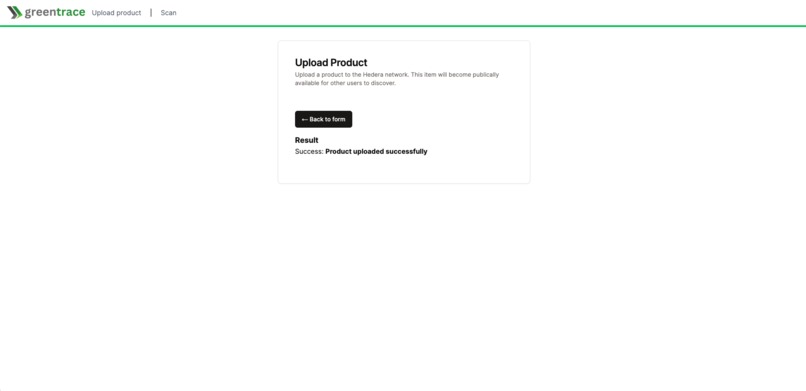 Greentrace | Sustainable product tracing with Hedera – screenshot 3