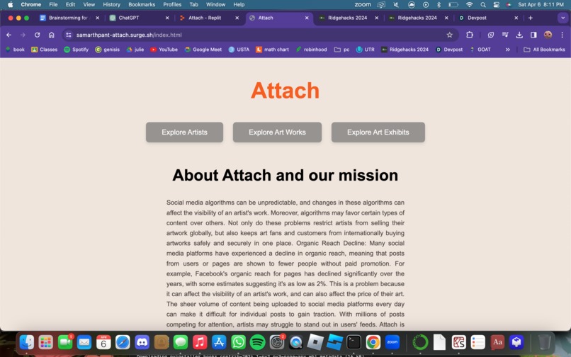Attach – screenshot 1