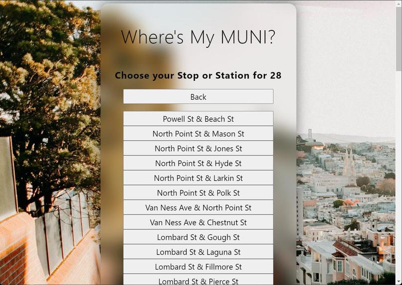 Where's My MUNI? – screenshot 1