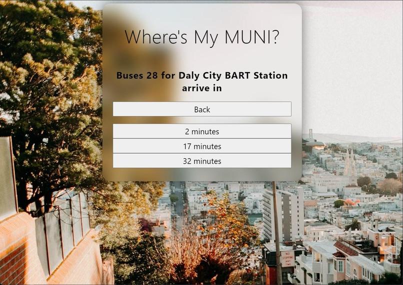 Where's My MUNI? – screenshot 3