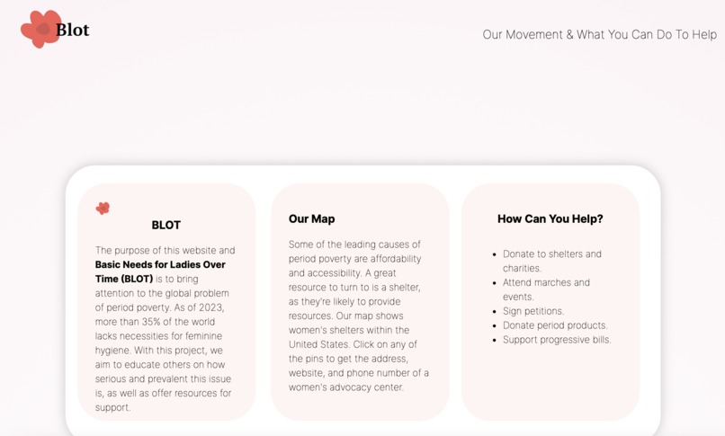 BLOT (Basic needs for Ladies Over Time) – screenshot 1