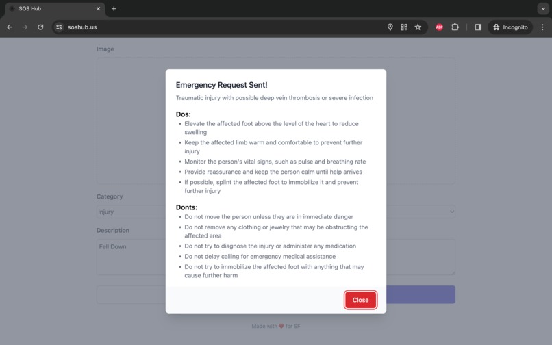 SOS Hub – screenshot 2