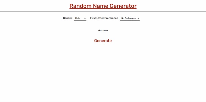 Random Name Generator – screenshot 1