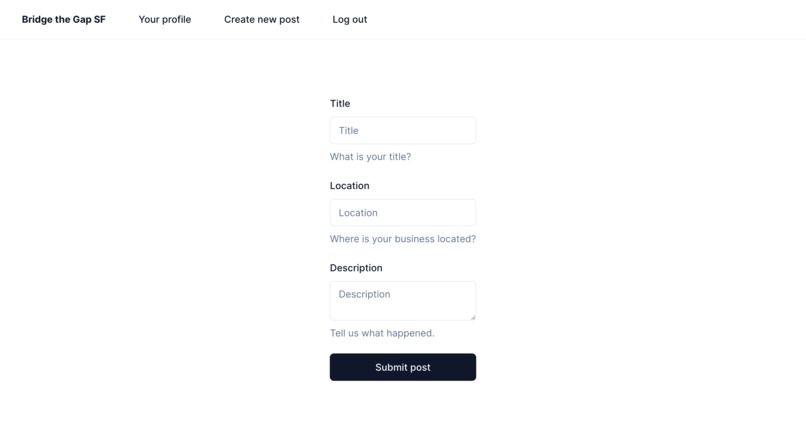 BridgeTheGapSF – screenshot 4