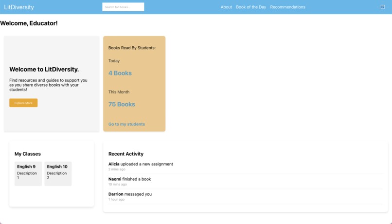 LitDiversity – Curating Inclusive Reads for K-12 Education – screenshot 2
