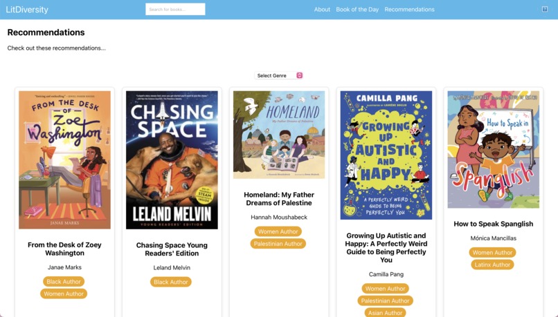 LitDiversity – Curating Inclusive Reads for K-12 Education – screenshot 5
