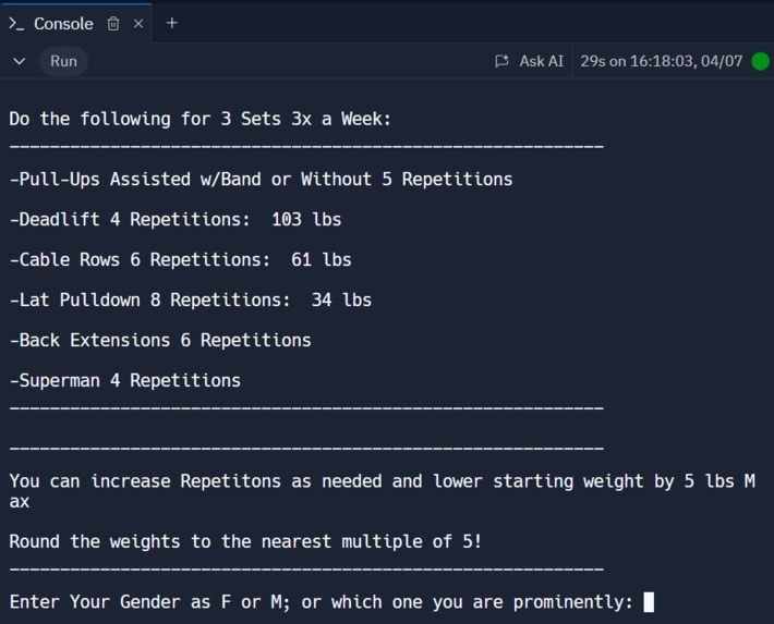 Training Plan and Diet Generator For Fitness – screenshot 1