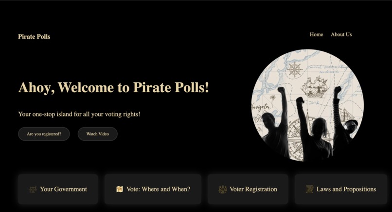 Hackathon-Pirate Polls – screenshot 1