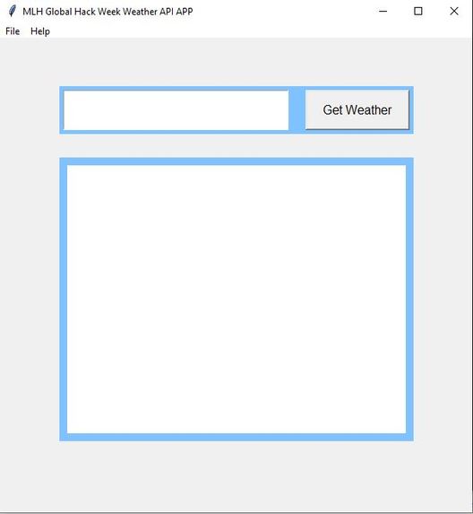 MLH Weather API App – screenshot 1