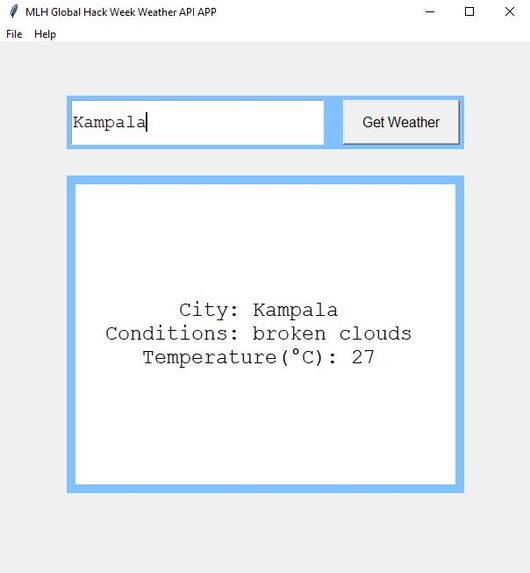 MLH Weather API App – screenshot 4