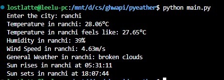 pyeather – screenshot 2