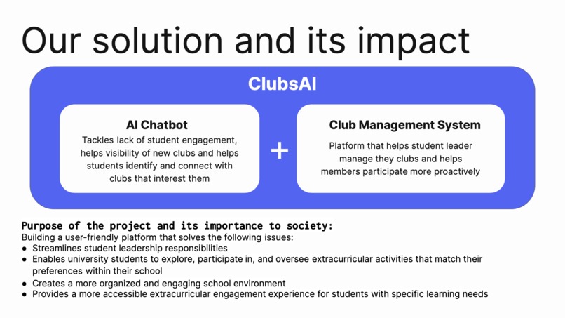 ClubsAI (Team 12) – screenshot 12