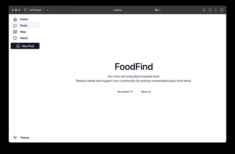 FoodFind – screenshot 1