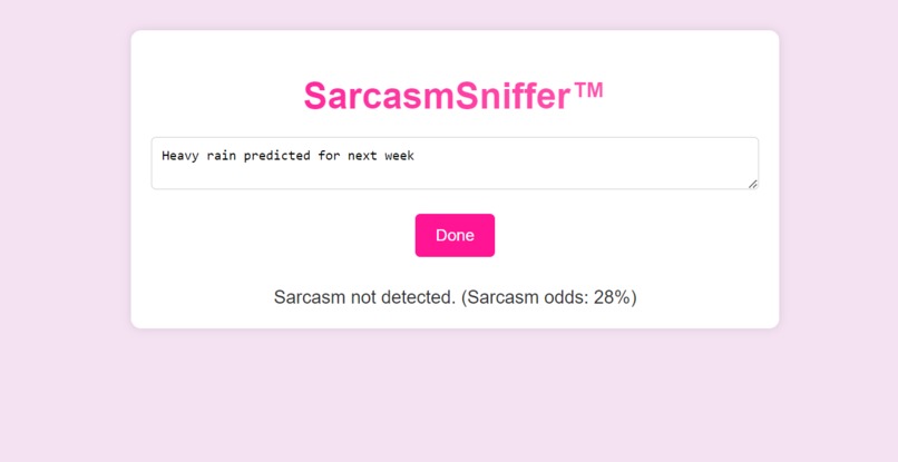 SarcasmSniffer – screenshot 1