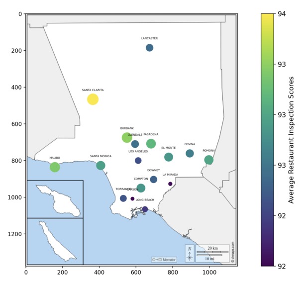 Food in LA - Health Inspection and Violation Visualizations – screenshot 3