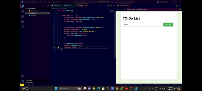 To do list  – screenshot 1