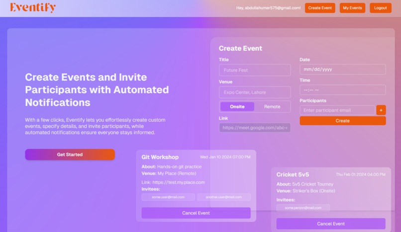 Eventify – screenshot 1