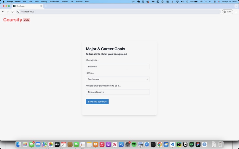 CoursifyUMD – screenshot 2