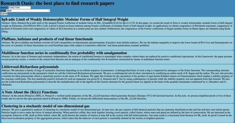 Research Oasis – screenshot 4