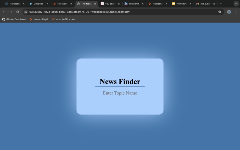 The News Finder – screenshot 1