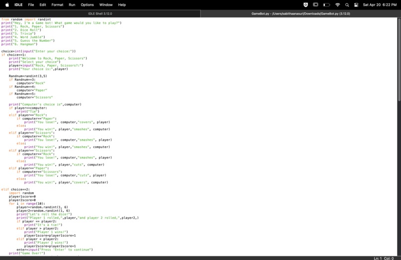 GameBot – screenshot 1