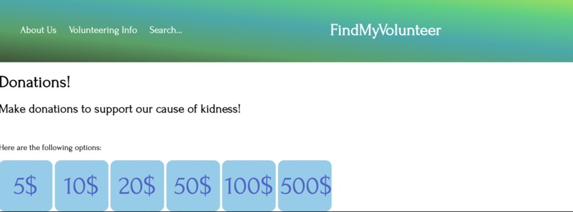FindMyVolunteer – screenshot 5