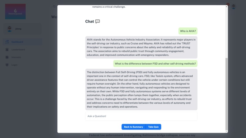 NewsQuest – screenshot 2