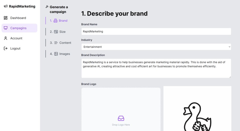 Rapid marketing – screenshot 4