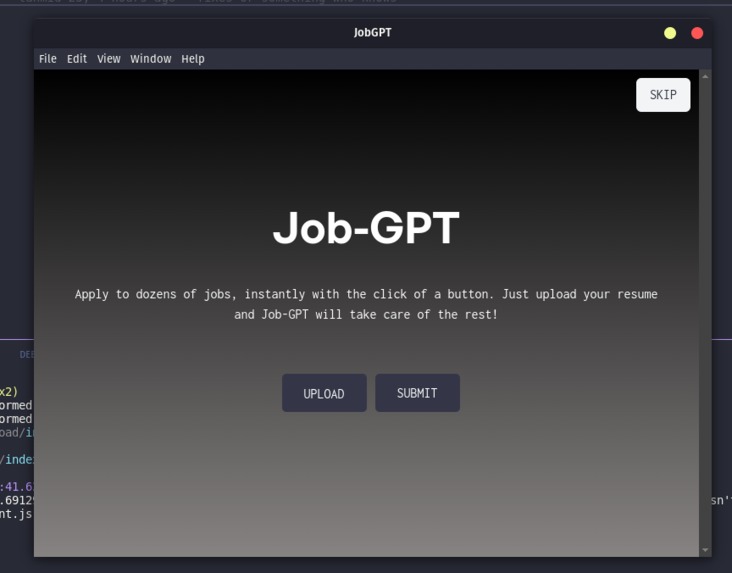 JobGPT – screenshot 1