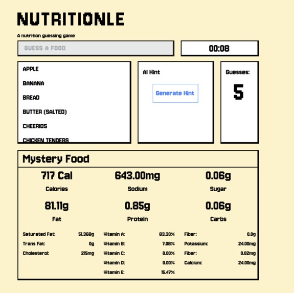 Nutritionle – screenshot 1