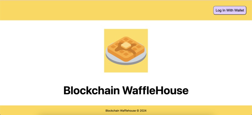 Blockchain Wafflehouse – screenshot 1