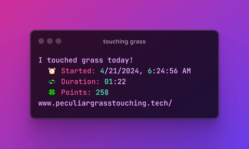 peculiar grass touching tech – screenshot 1