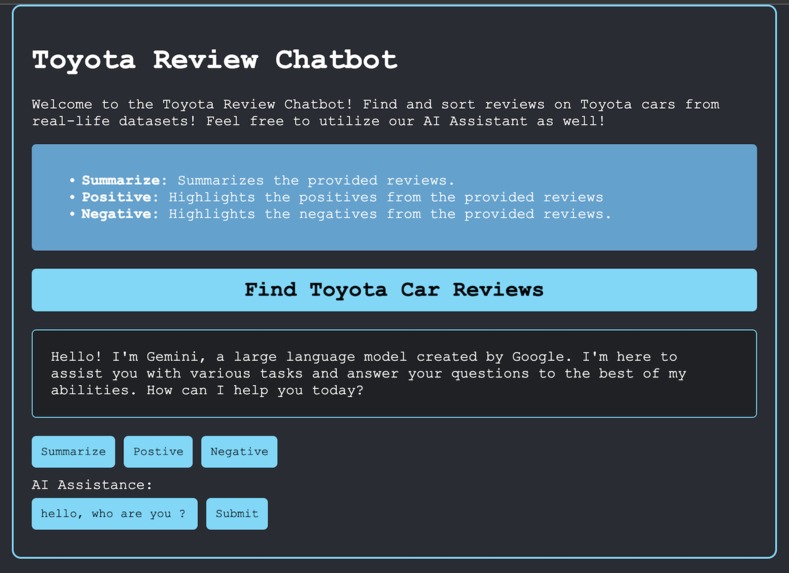 Toyota_AI_Assistant – screenshot 1
