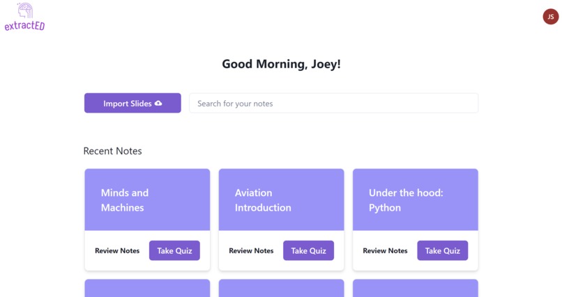 extractED – screenshot 1