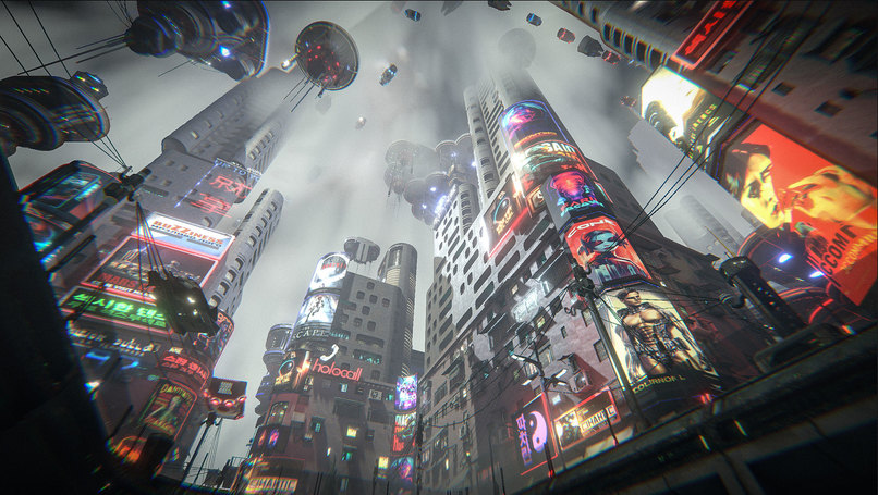 "Neon Drift: Cloudpunk Chronicles" XR/MR video-game – screenshot 2