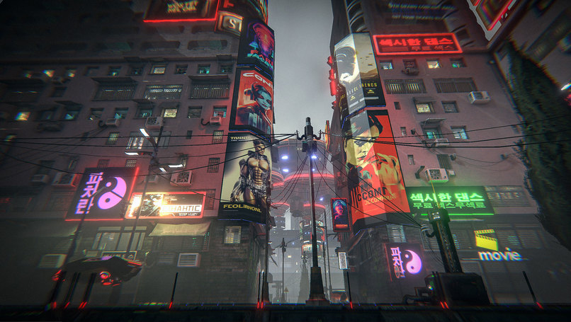 "Neon Drift: Cloudpunk Chronicles" XR/MR video-game – screenshot 6