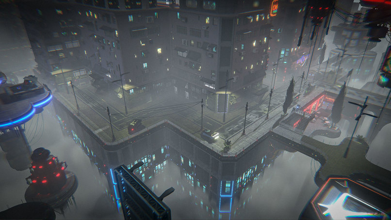 "Neon Drift: Cloudpunk Chronicles" XR/MR video-game – screenshot 11