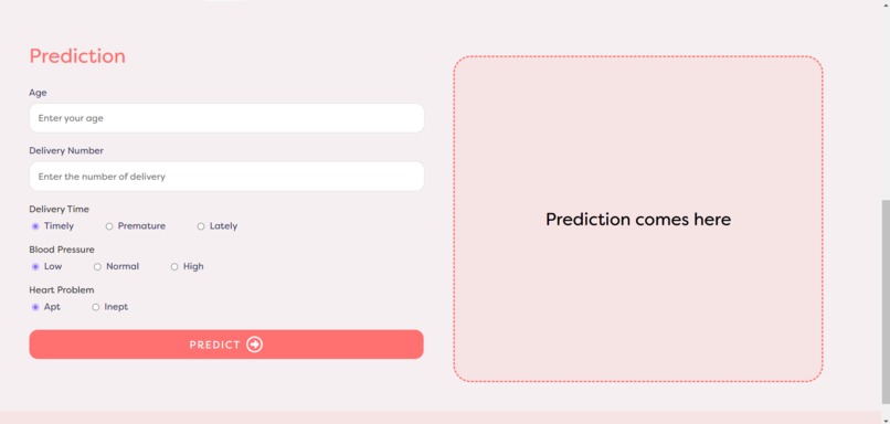 Prediction of ceasarian or normal delivery using ML – screenshot 2
