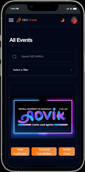 GEC PORTAL – screenshot 3
